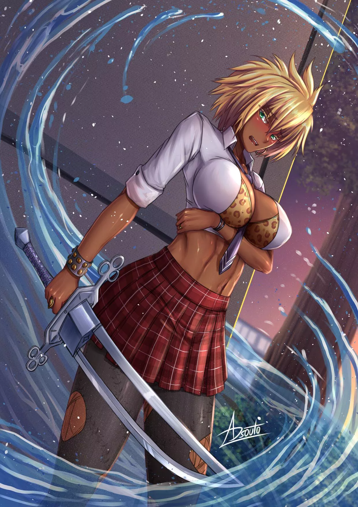 Tier harribel in school uniform (Alexander Souto)