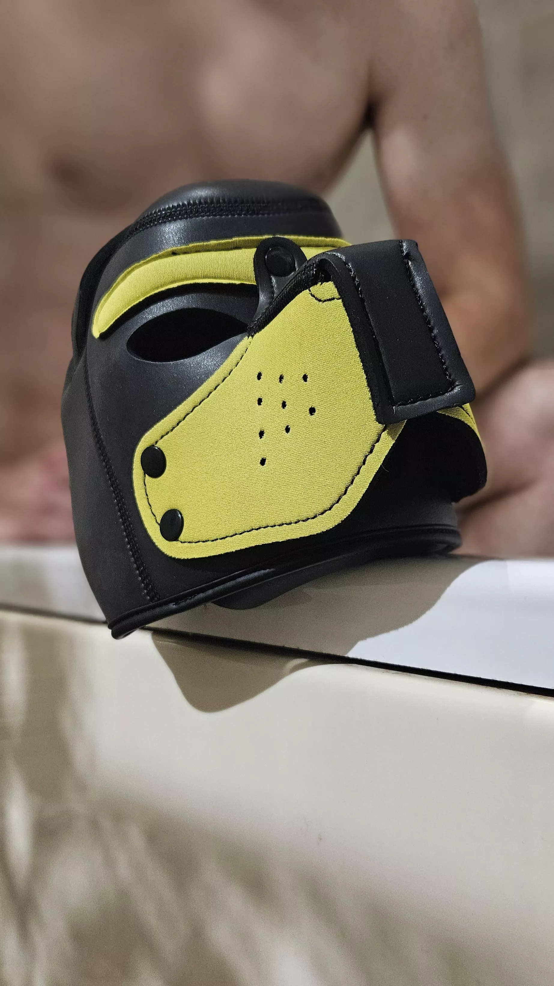 Alone in the house, hood comes out...