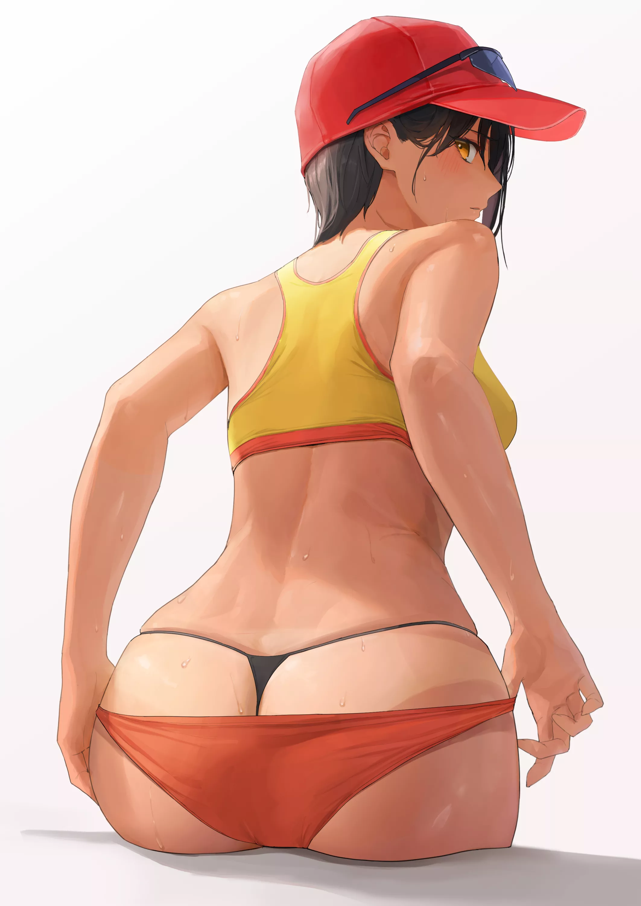 An original character in bloomers