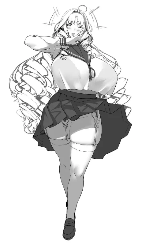 Her old uniform still fits... Sort of...