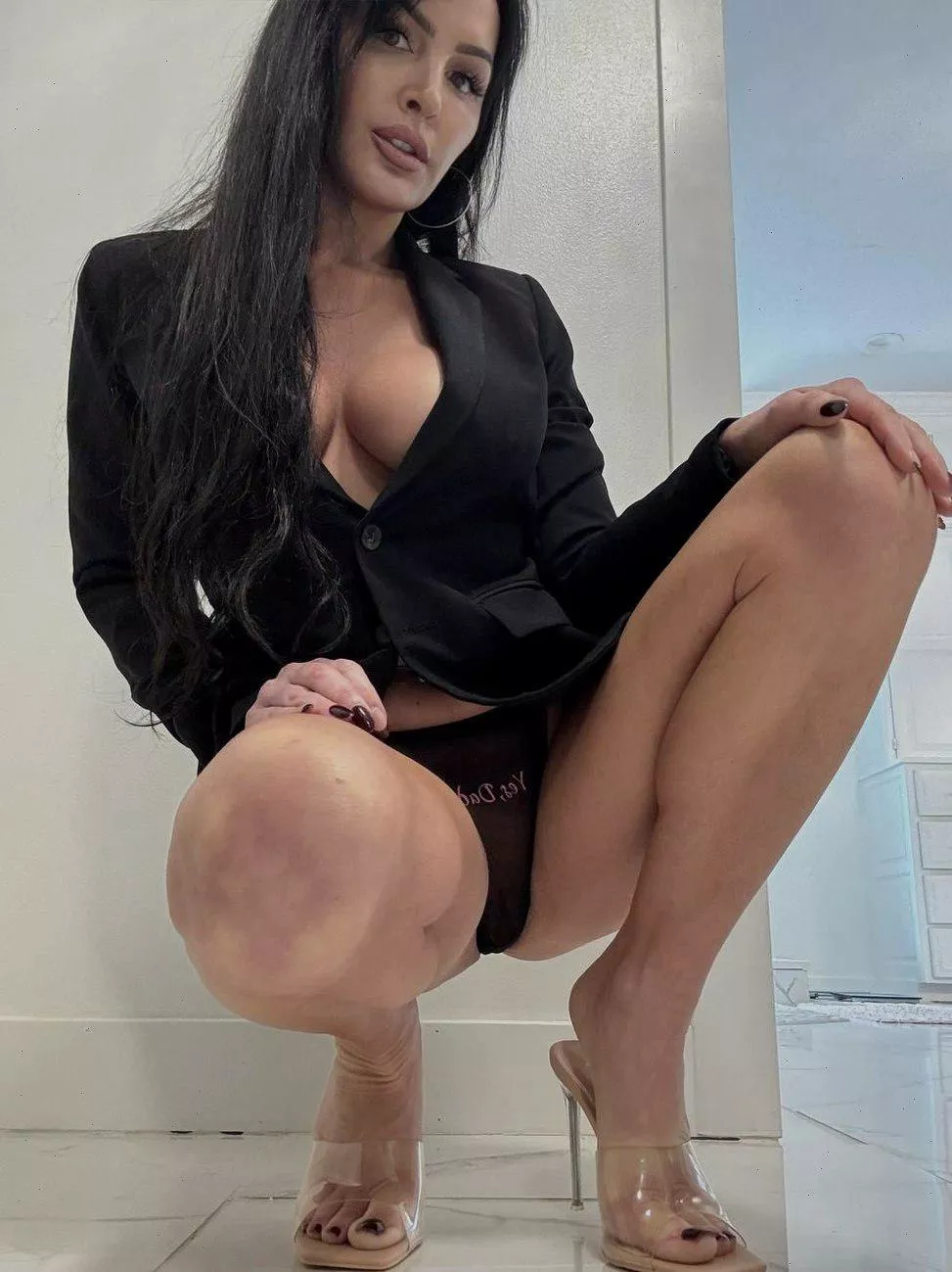 once you see me like this, the only thing you will want is to get on your knees and taste this glorious clit I have for ya 41F