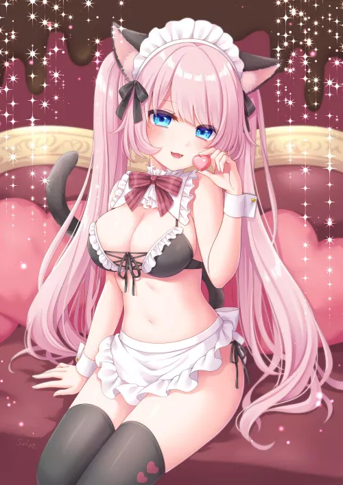 Pink Neko maid (Sela)