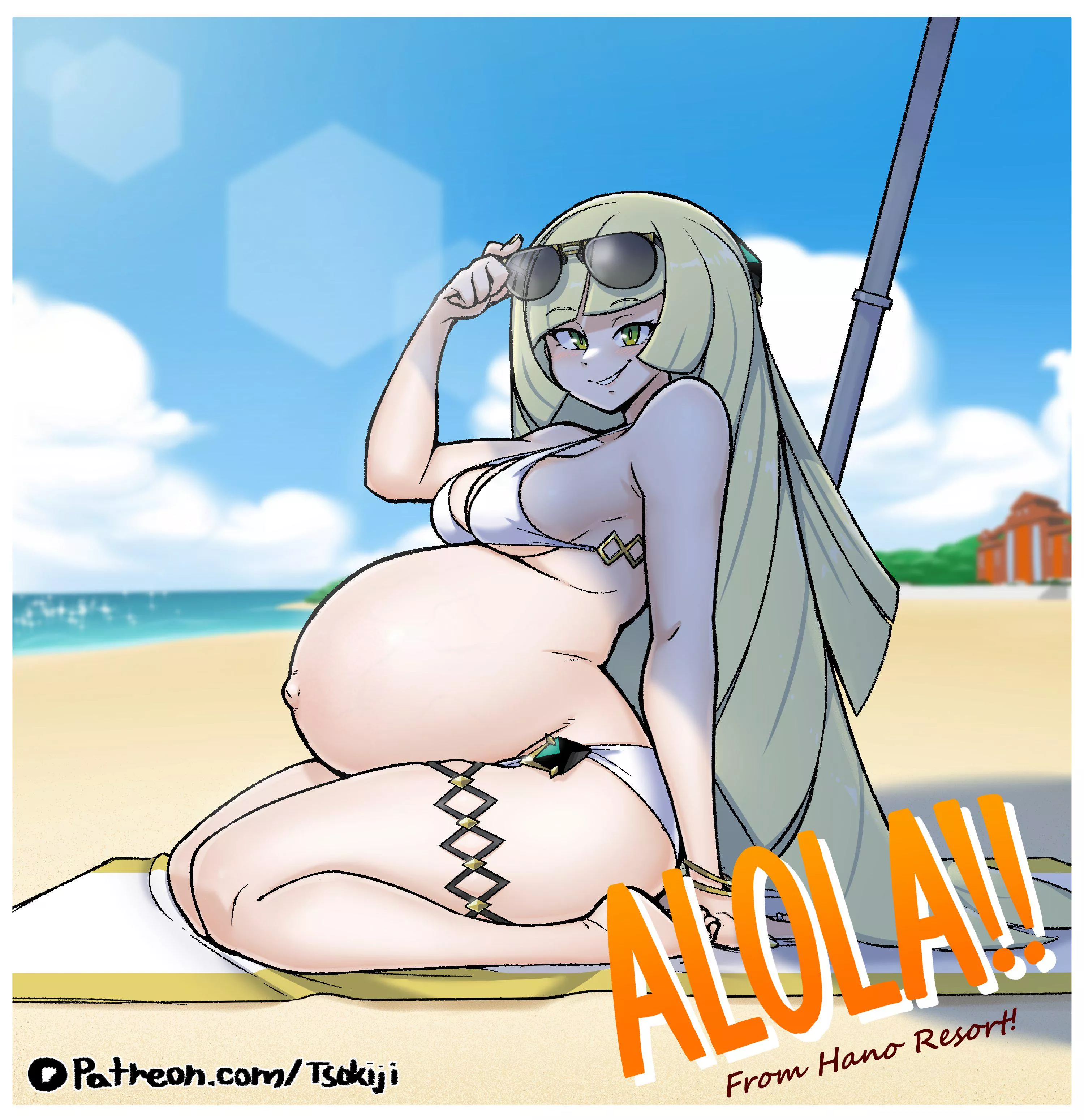 Pregnant Lusamine Postcard