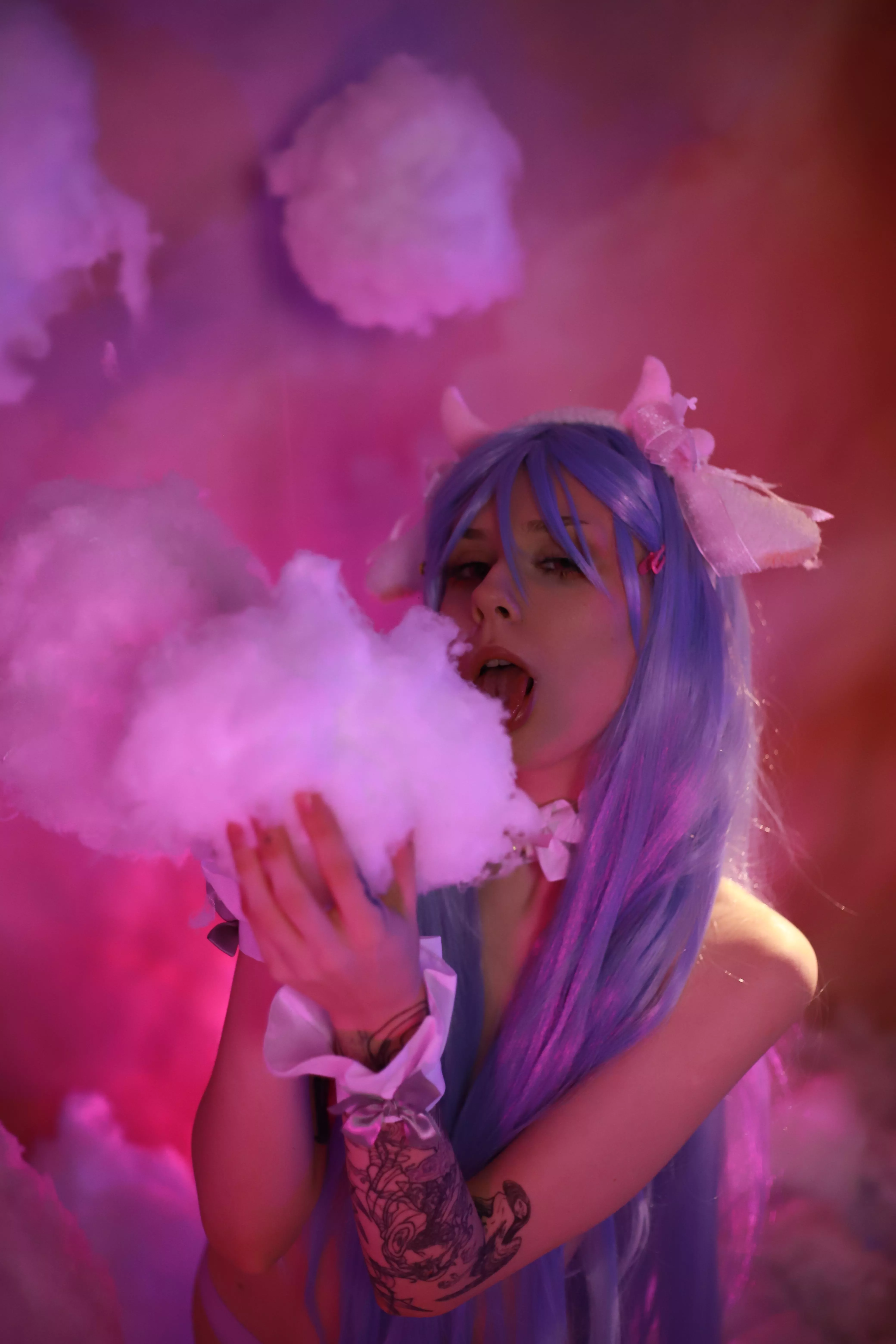 Sugar clouds for a cow girl