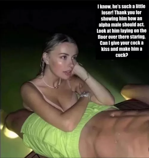 Talking to her bull while you lay there 