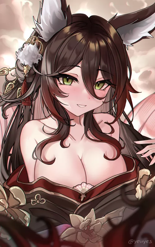 Tingyun in a loose kimono