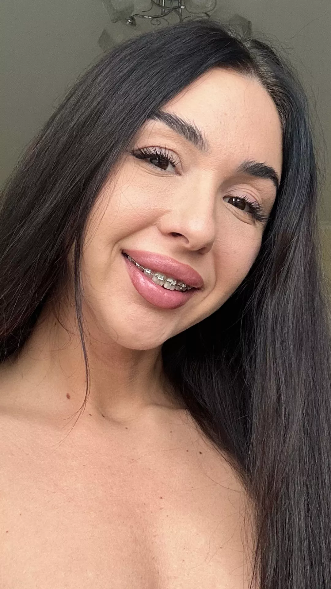 Would you prefer to finish inside me or on my braces