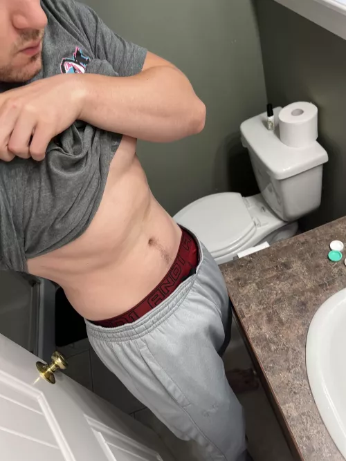 32M - Long day at work. Put on comfy clothes before showering.