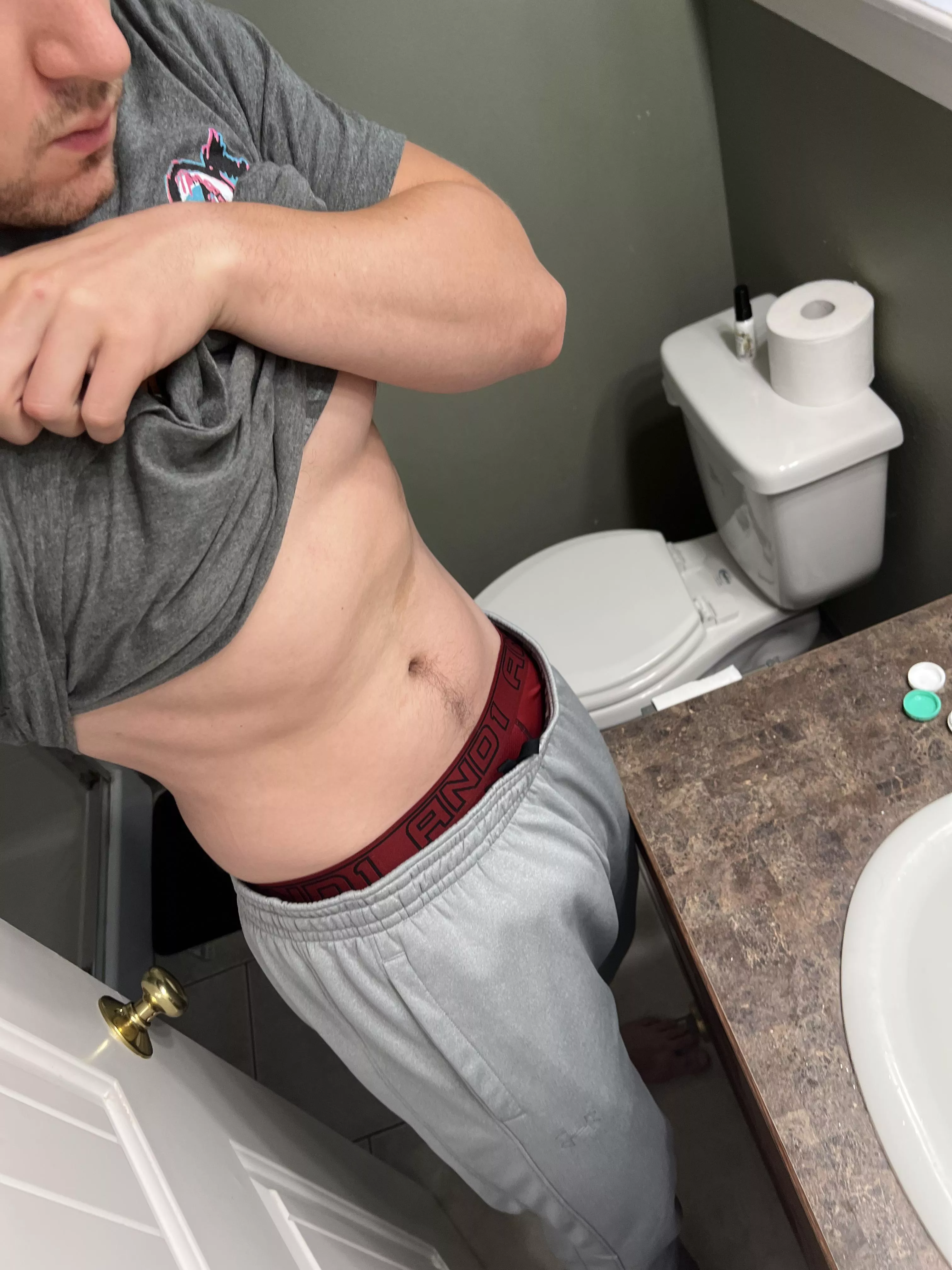 32M - Long day at work. Put on comfy clothes before showering.