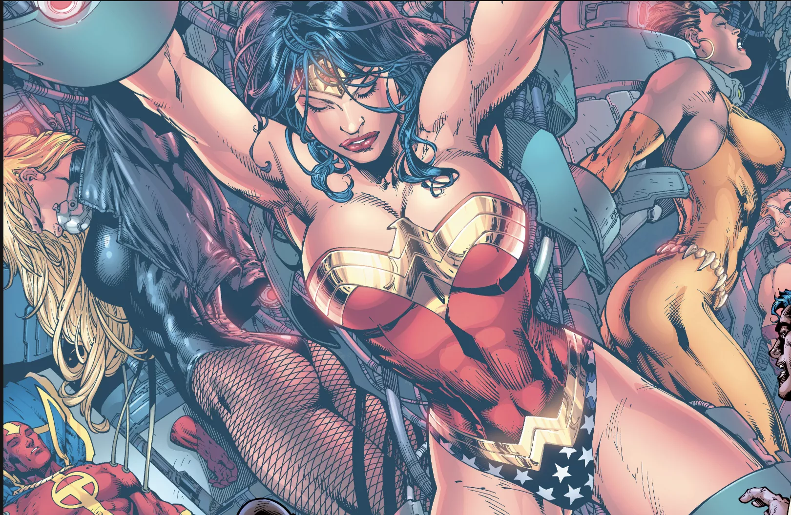 Heriones captured [Justice League of America 2006, #14]