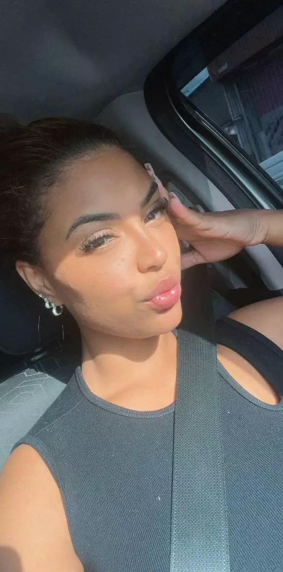 Pouting with the sun.