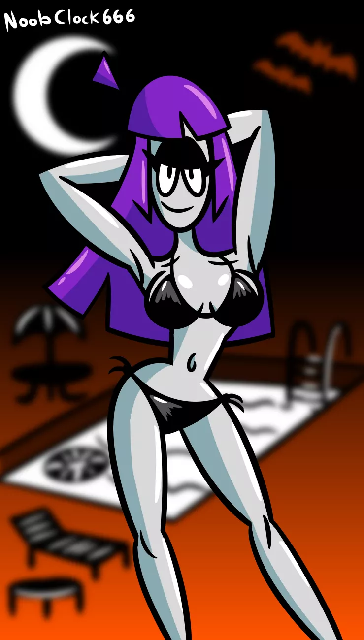 Spooky Month Lila bikini (ART BY NOOBCLOCK666)