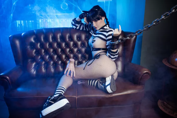 Wednesday Addams cosplay by CarryKey