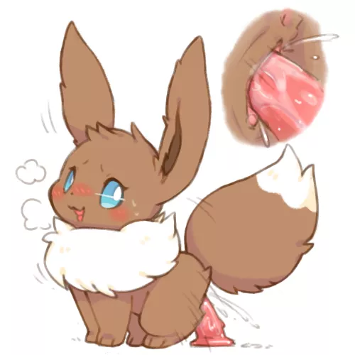 (Wolfwithwing) [F] Eevee using dildo
