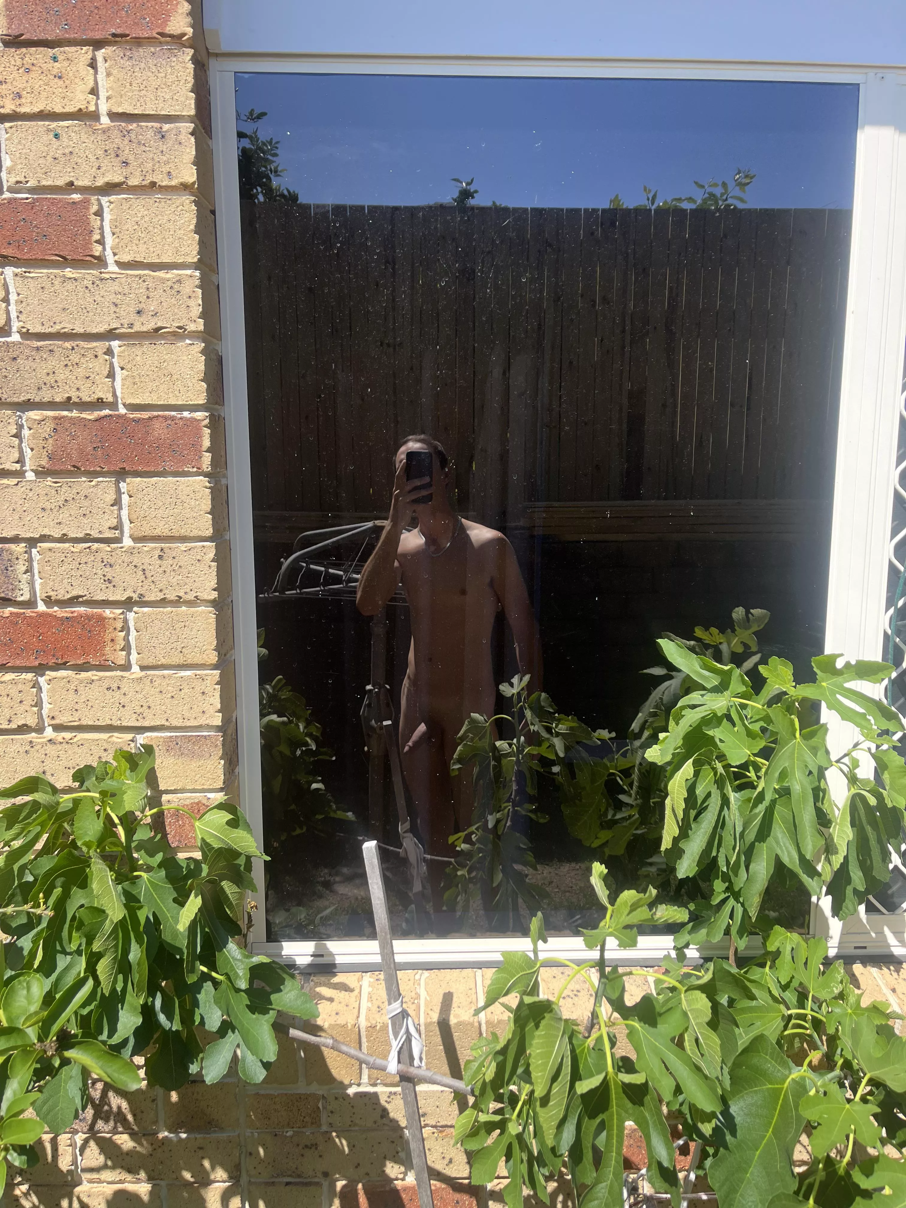 Doing the washing, watering the plants. Happy long weekend 