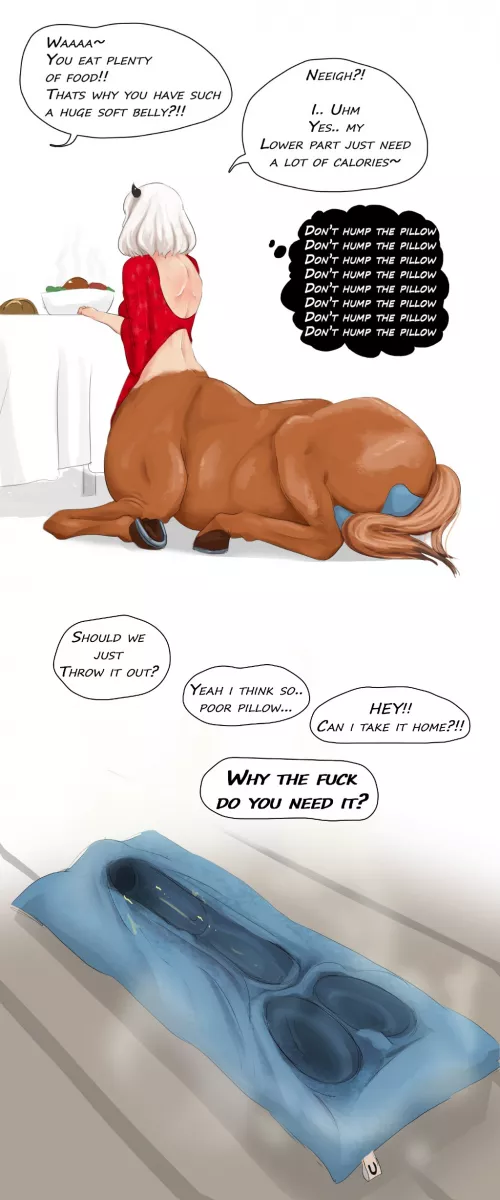 Don't ask questions and give me the pillow ! (art by YankLL)