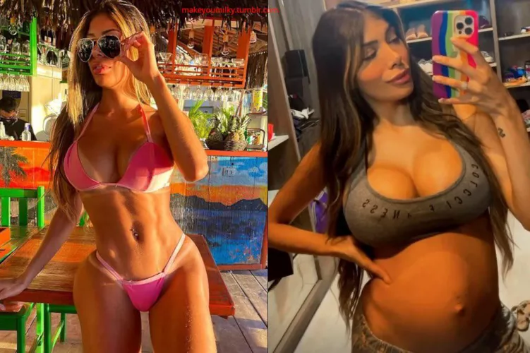 Fit and toned fitness freak to knocked up and barefoot prego.     Crazy creampies in between.