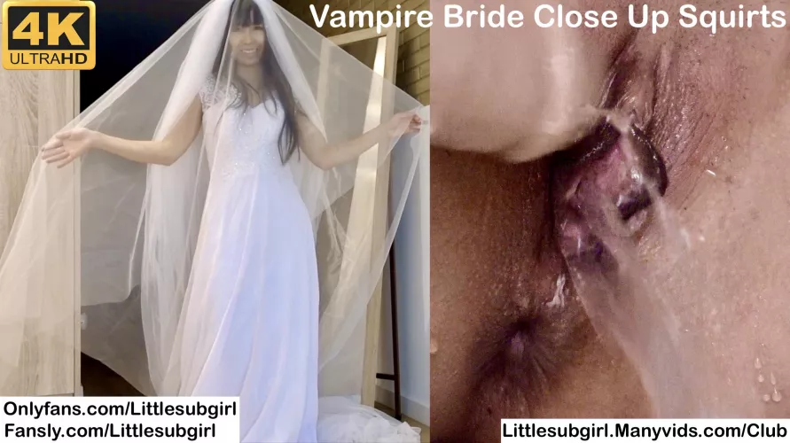  ❤️ Free new video ❤️ Vampire Bride Close Up Squirts - 4K - Link in comment 
