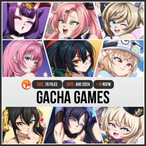Gacha Games pack is out exclusive for Supporters on Fanbox and Subscribestar 