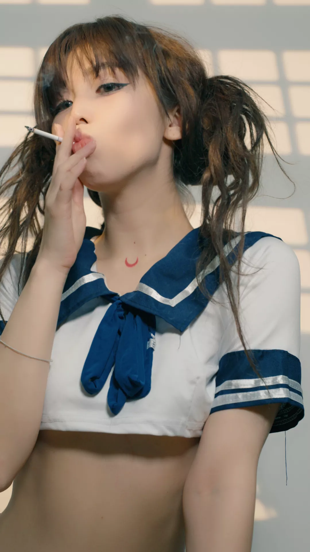 I usually smoke outside, but for some reason it's nicer to smoke in the house