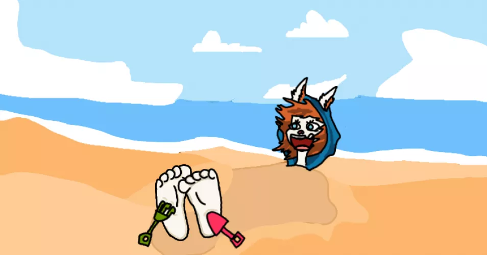 She is the sandcastle now!