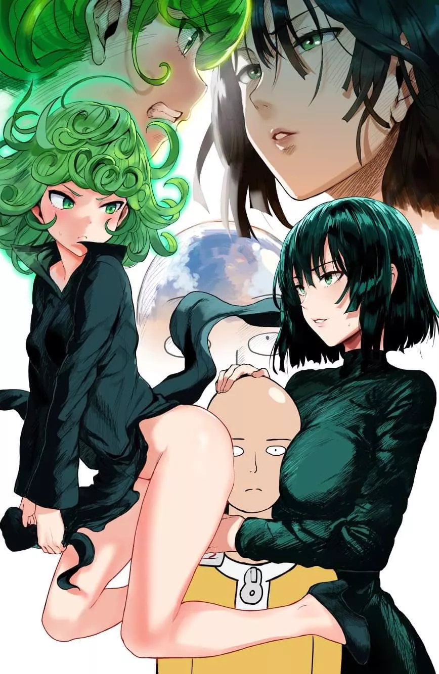 Tatsumaki and Fubuki fight over Caped Baldy