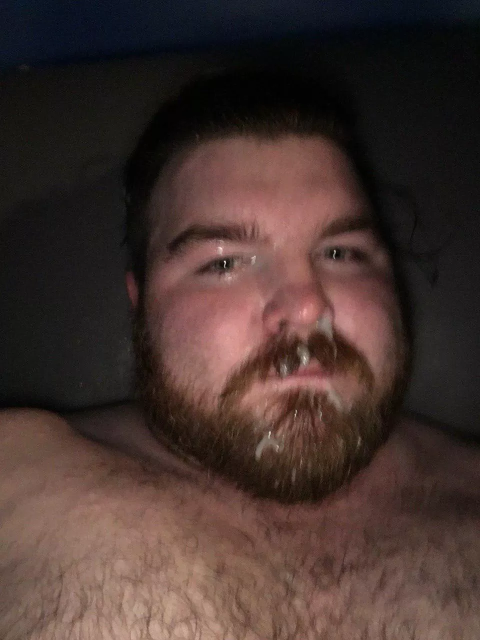 Took it like a champ… still dripping 😈💦🐻 who’s next ?