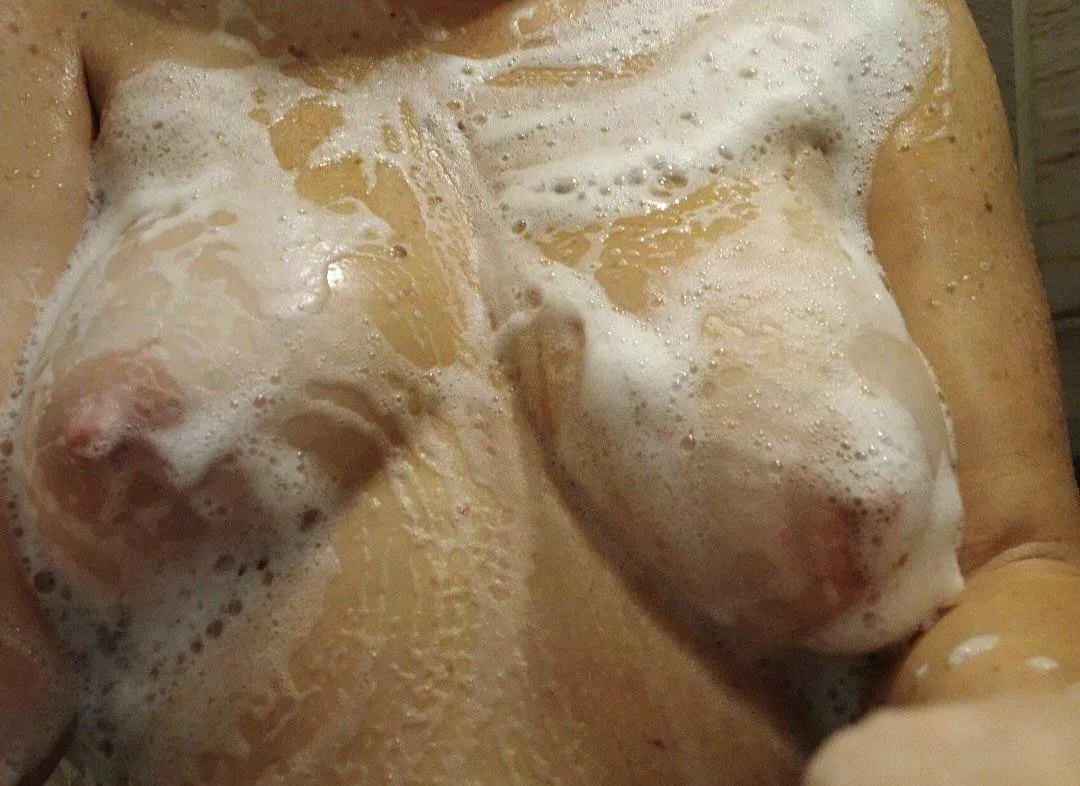 Trying to stay as warm and soapy as I can in the shower