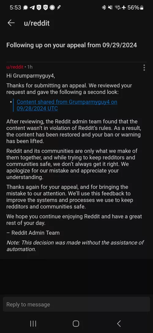 Well at least the reddit team is fair