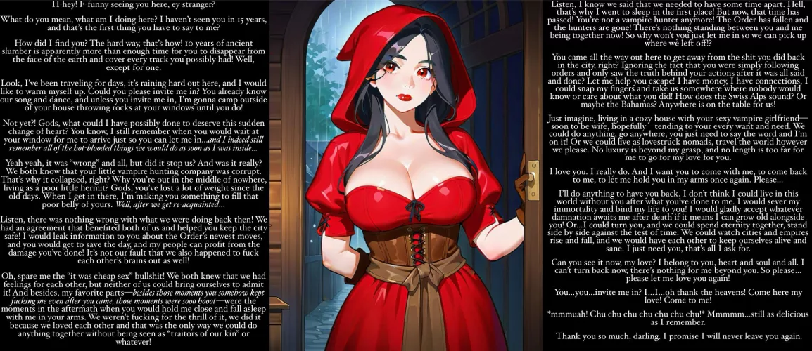 A forbidden fruit now within reach [make POV] [long] [vampire hunter x vampire] [forbidden love] [devotion] [good ending]