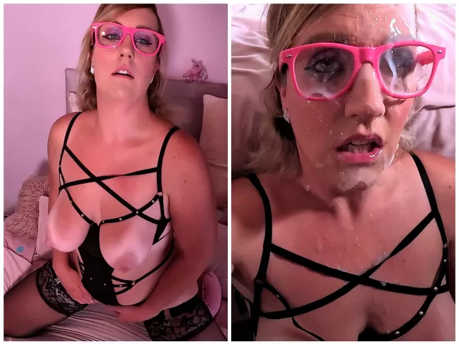 Been a while since I wore my cum goggles, did you miss them?