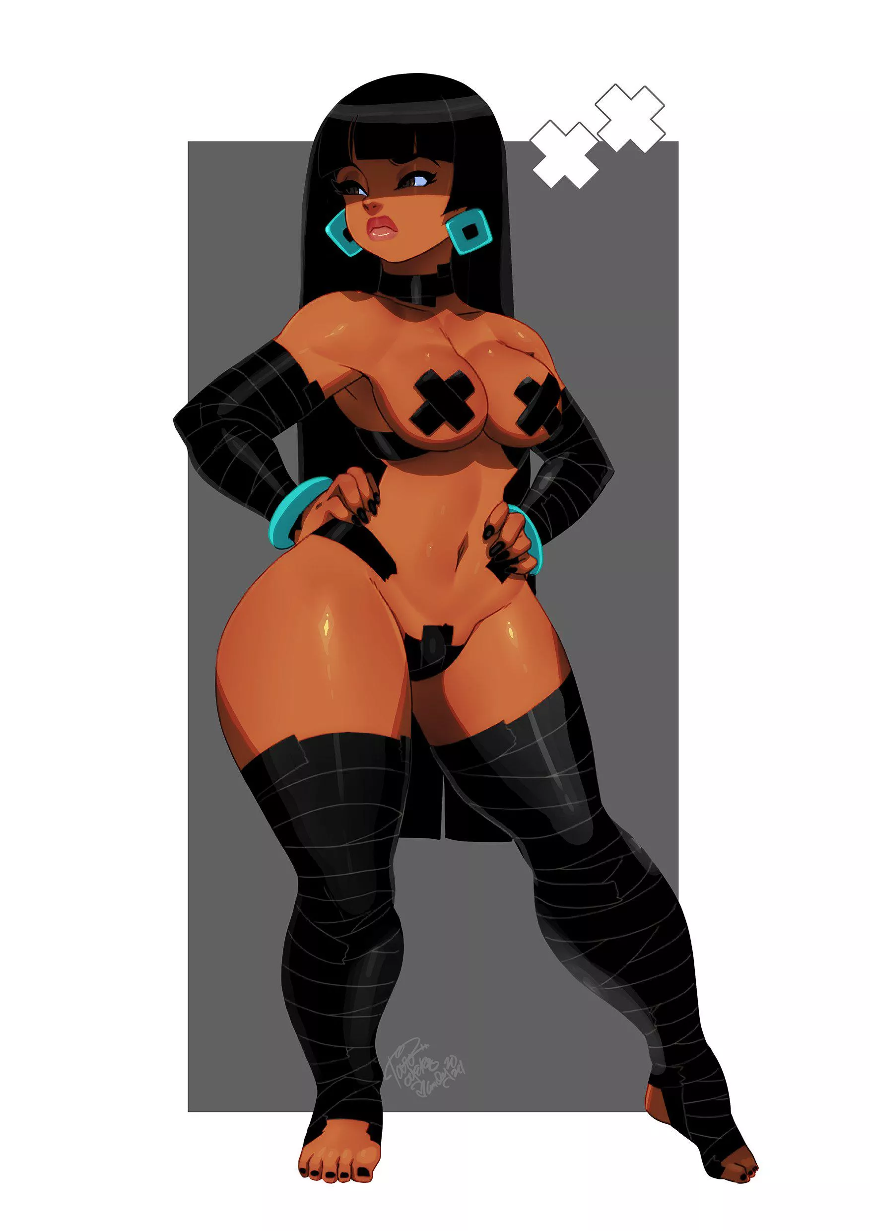 Chel in black tape  (Tovio Rogers)