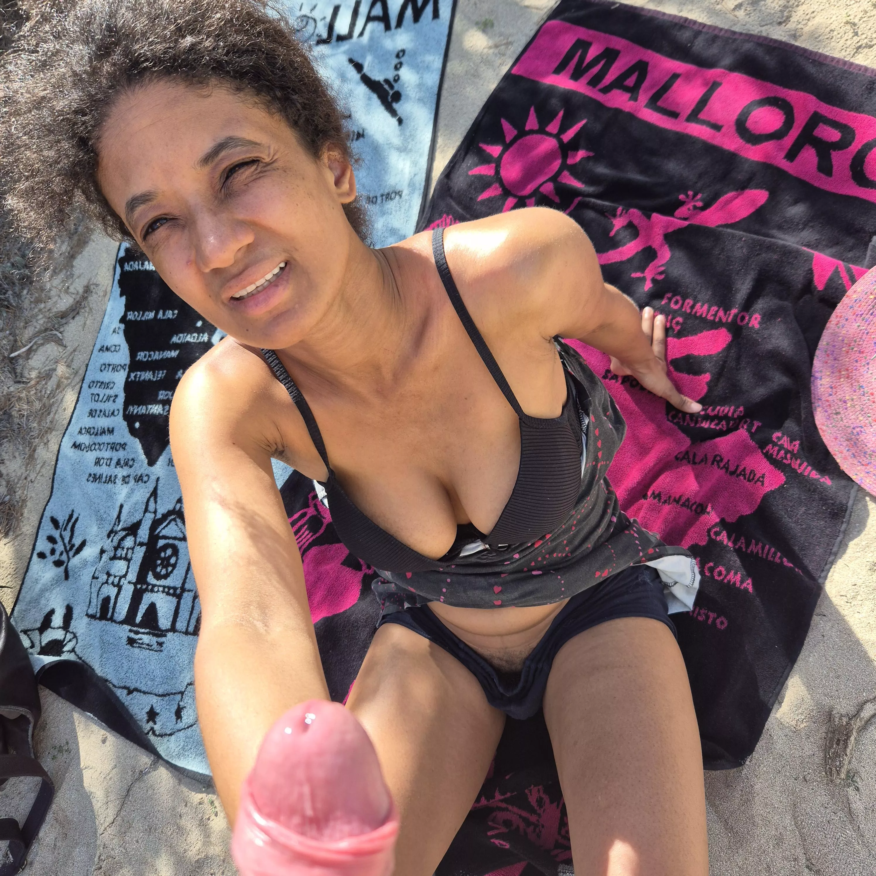 Getting naughty on the beach