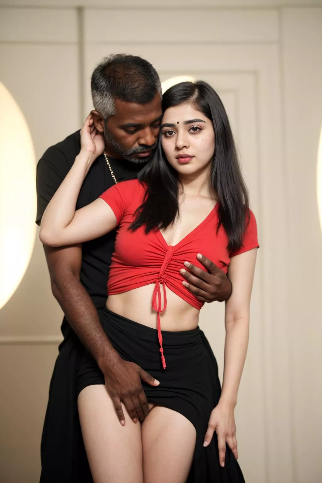 Gold digger With her rich boyfriend 