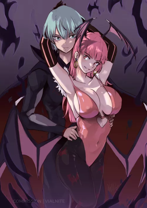 Hildaleth Darkstalkers themed comm I received from (vialnite)