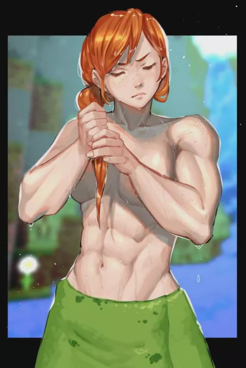 Huh? I'm just drying off.