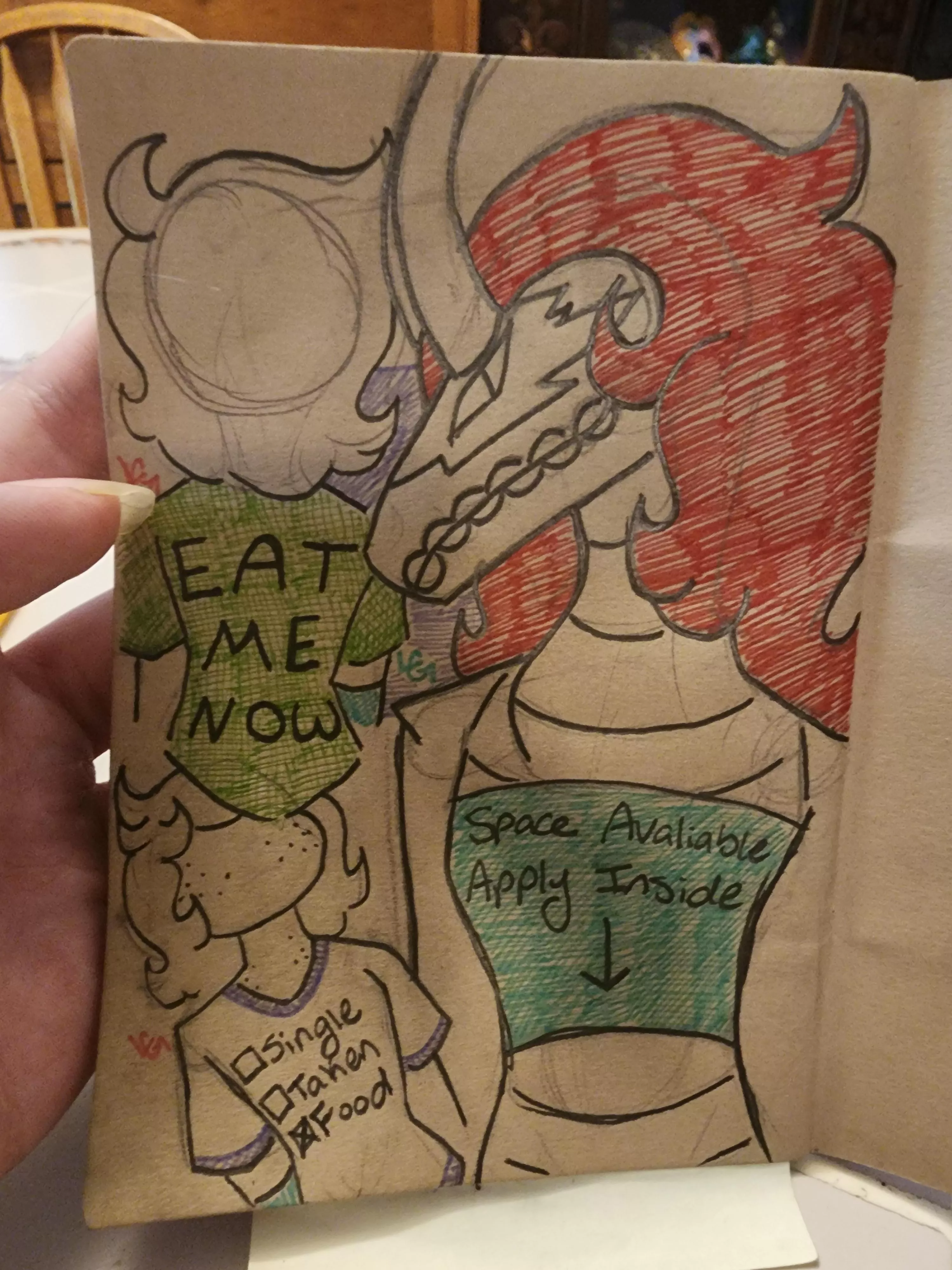 {Image} More Vore Fashion (art by myself) [oral vore] [implied vore]