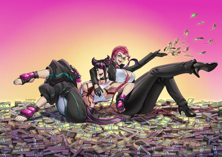 Juri Han and Crimson Viper (TreArtz)