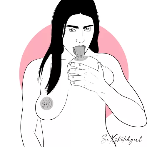 Lick it yourself (by Sexsketchgirl)