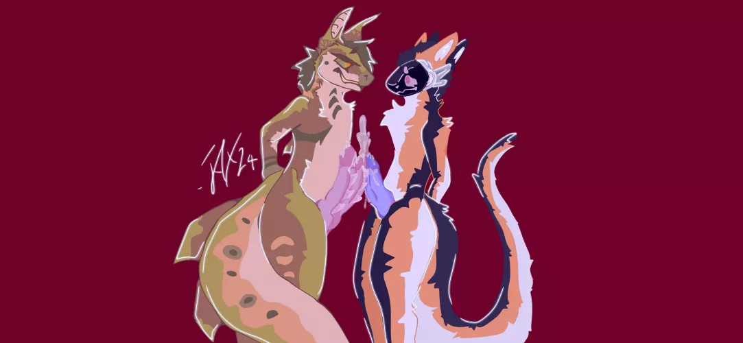 Lovers having fun (art by me)