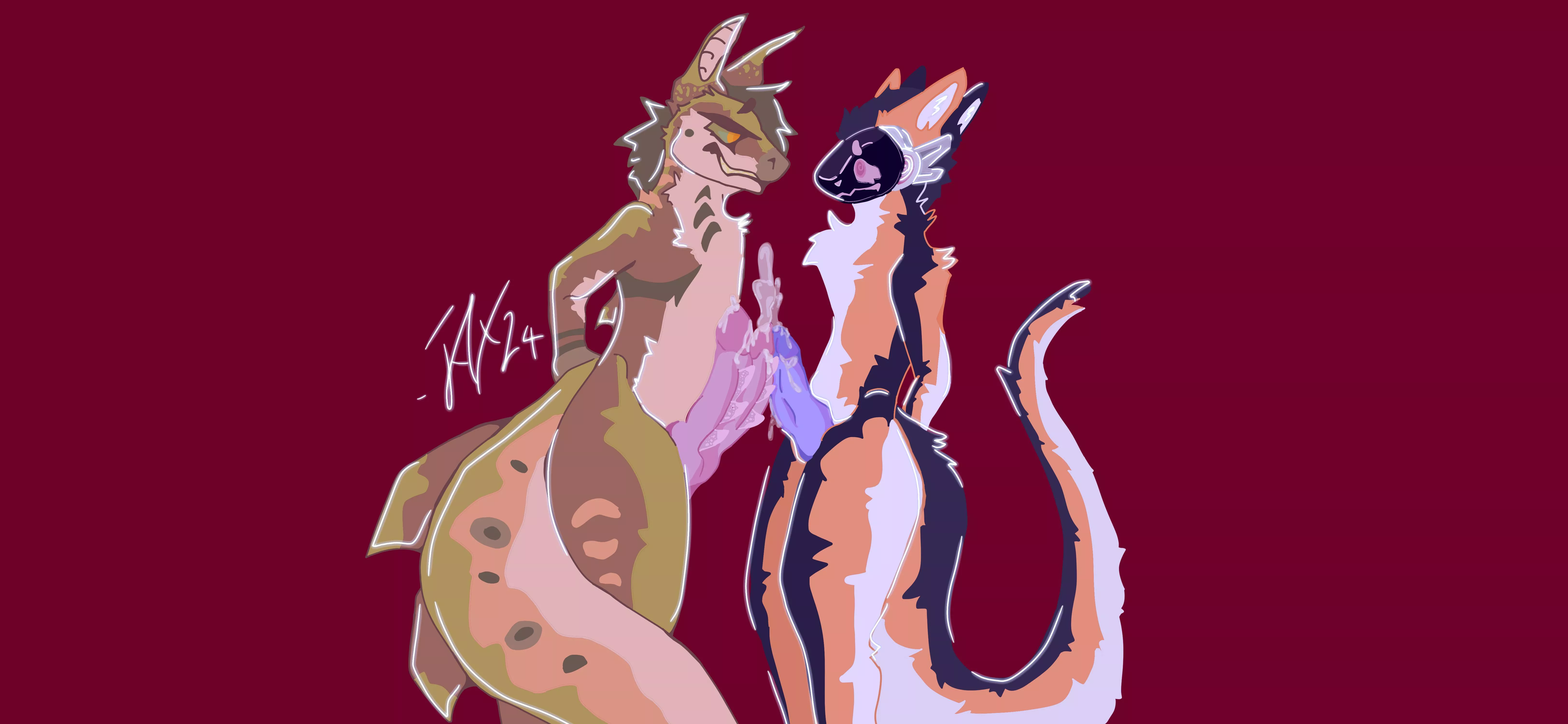 Lovers having fun (art by me)