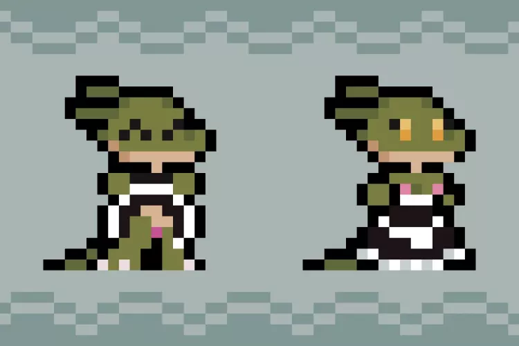 Lusty Argonian Maid Shows the Goods ;) (Made by me, DM for comms!)