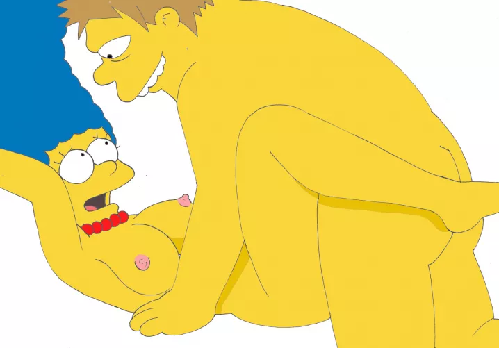 Marge Simpson and Barney (Doujin Bo)