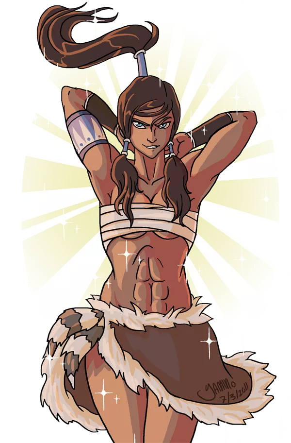 Muscular Korra (yamino)
