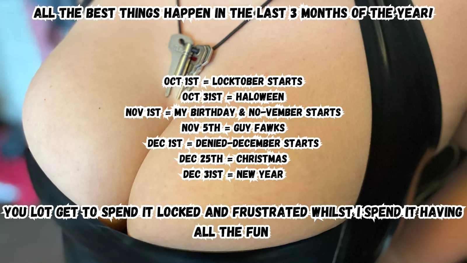 My fave time of the year is about to start!