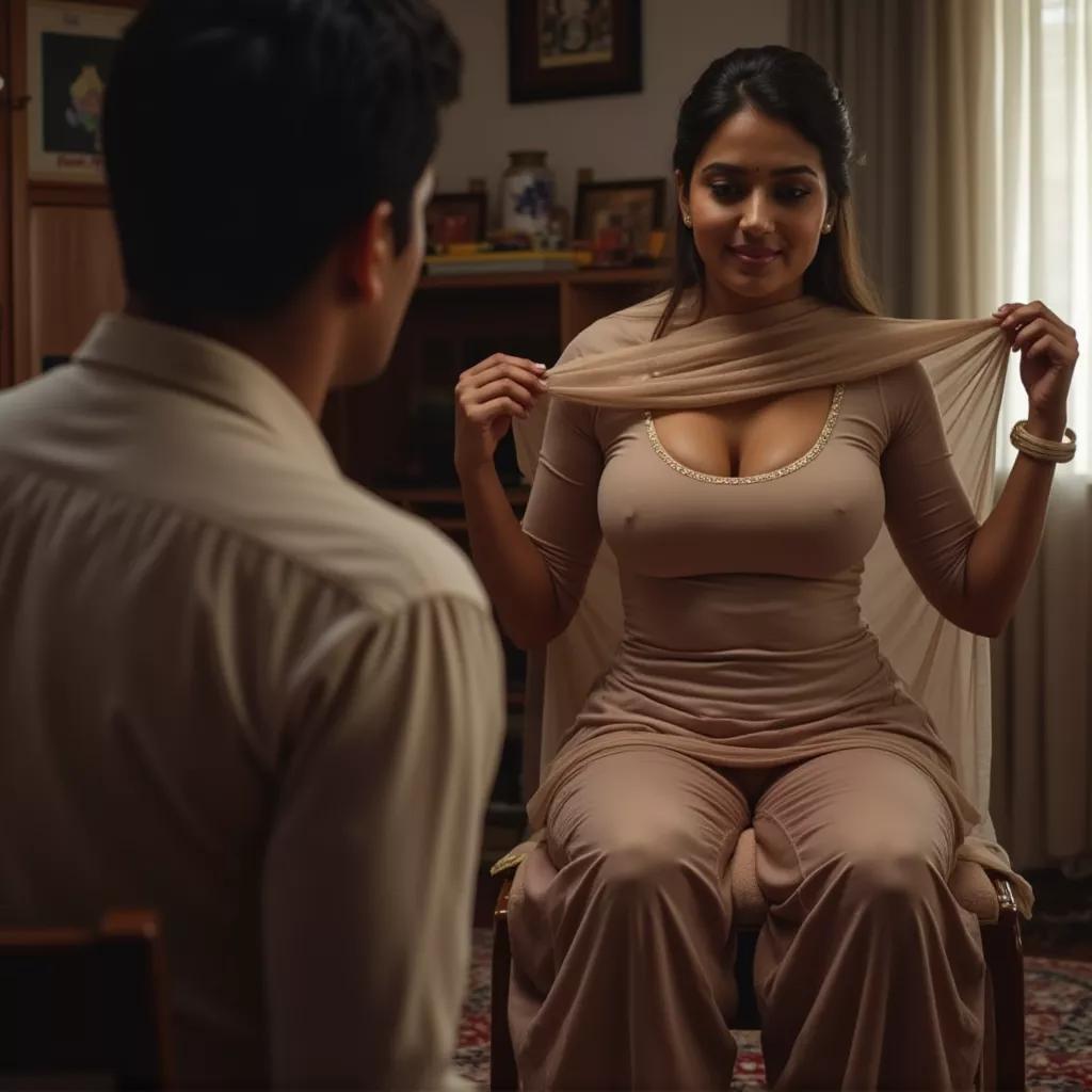 Older s*s/Bhabhi adjusts dupatta in front of u. How do u react?