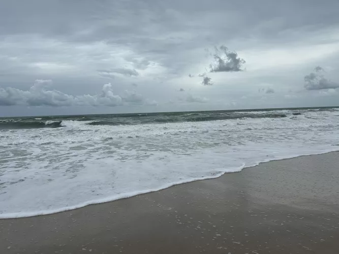 Pre-hurricane beach day