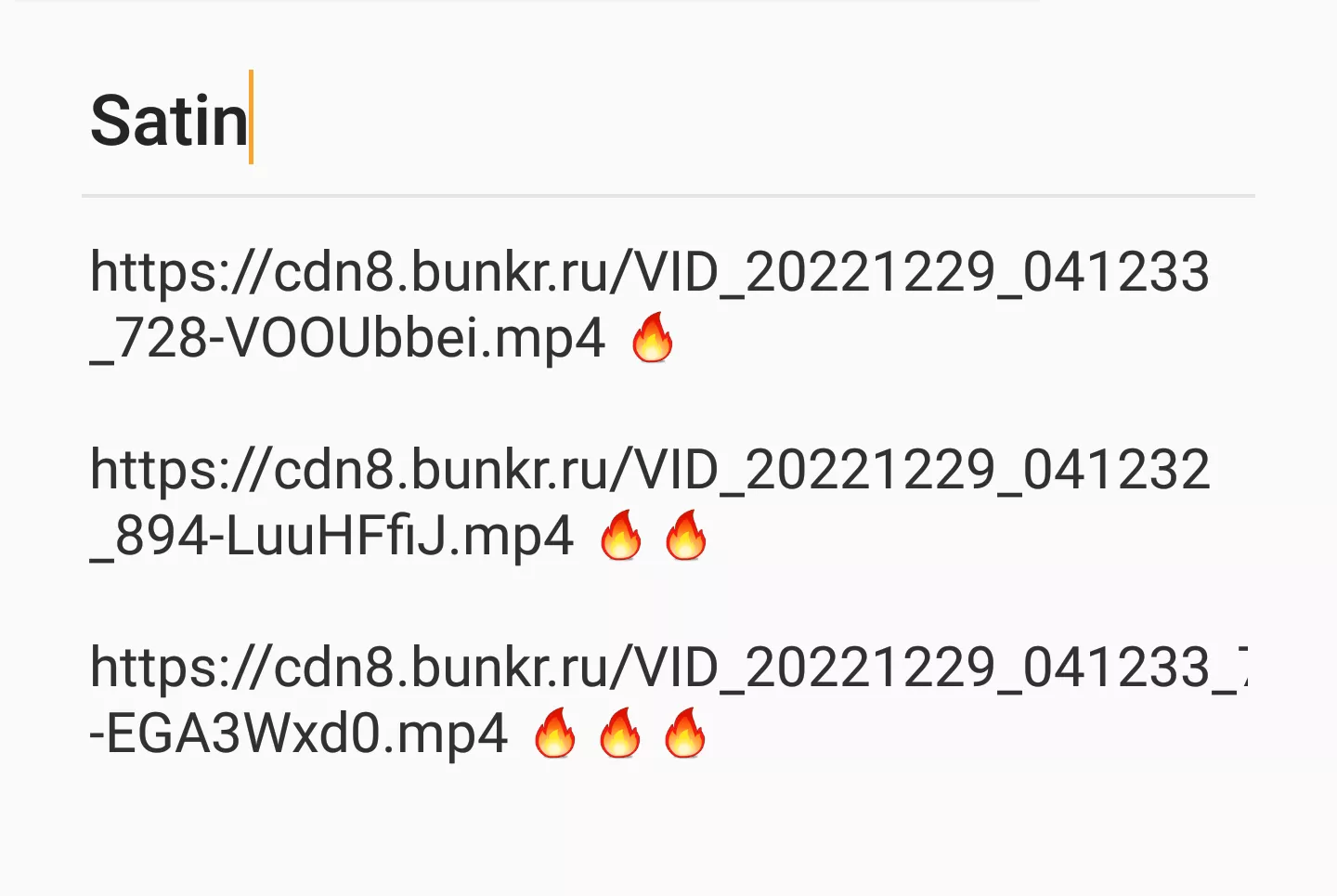 SATIN 3 NEW VIDEOS (I CAN'T POST THE LINKS...)