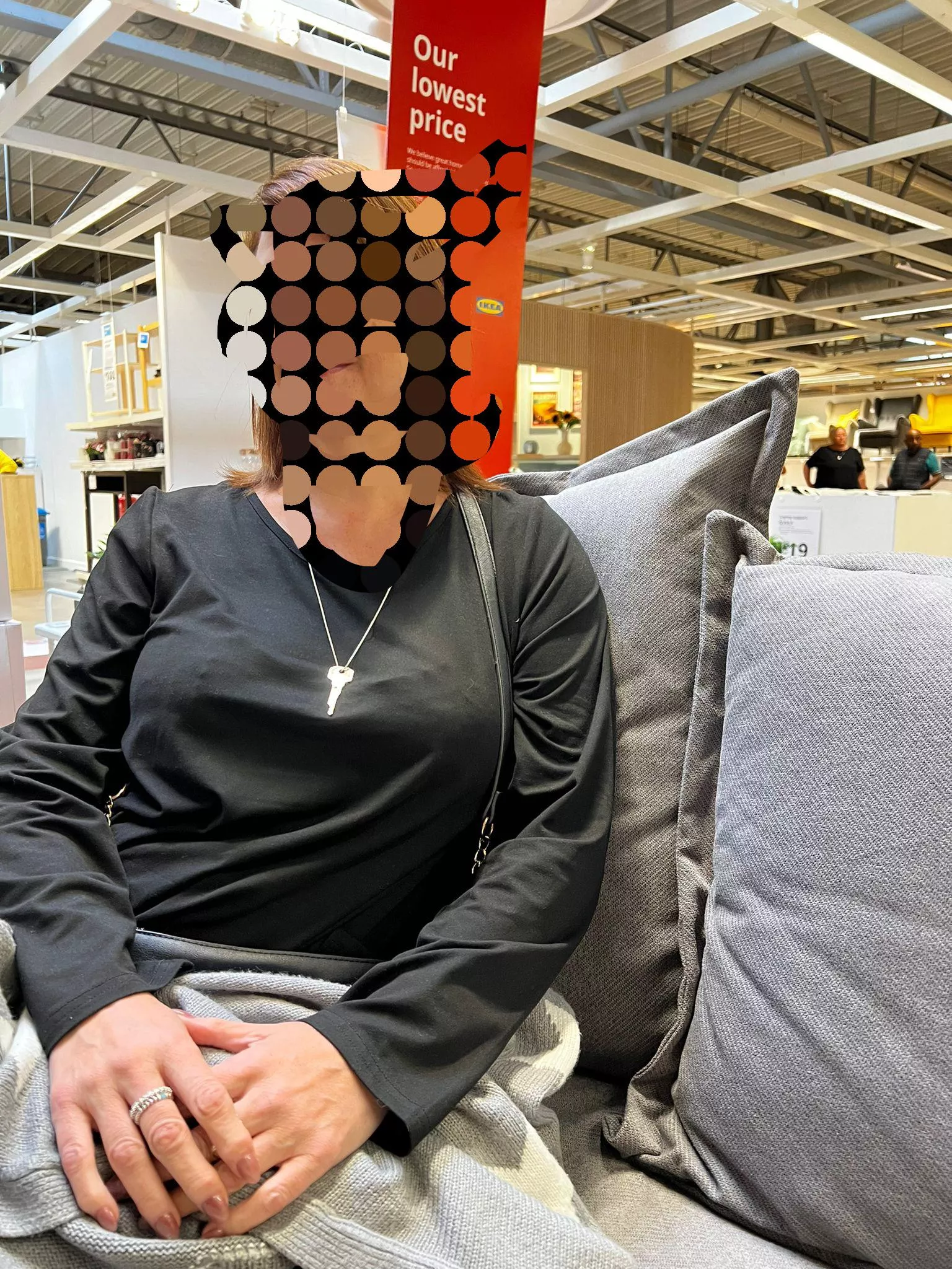 Shopping to make our new house a home - we bought a new rug for the lounge that I’ll peg him on later! 