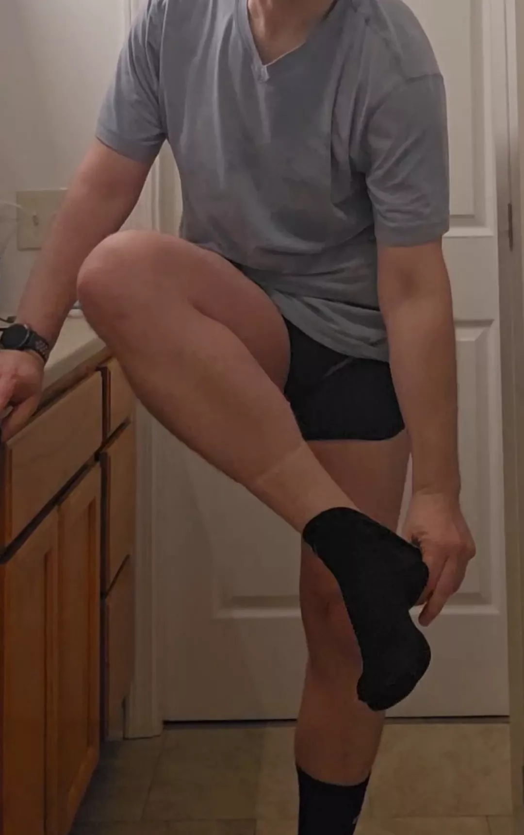 Taking them off at the end of a long day